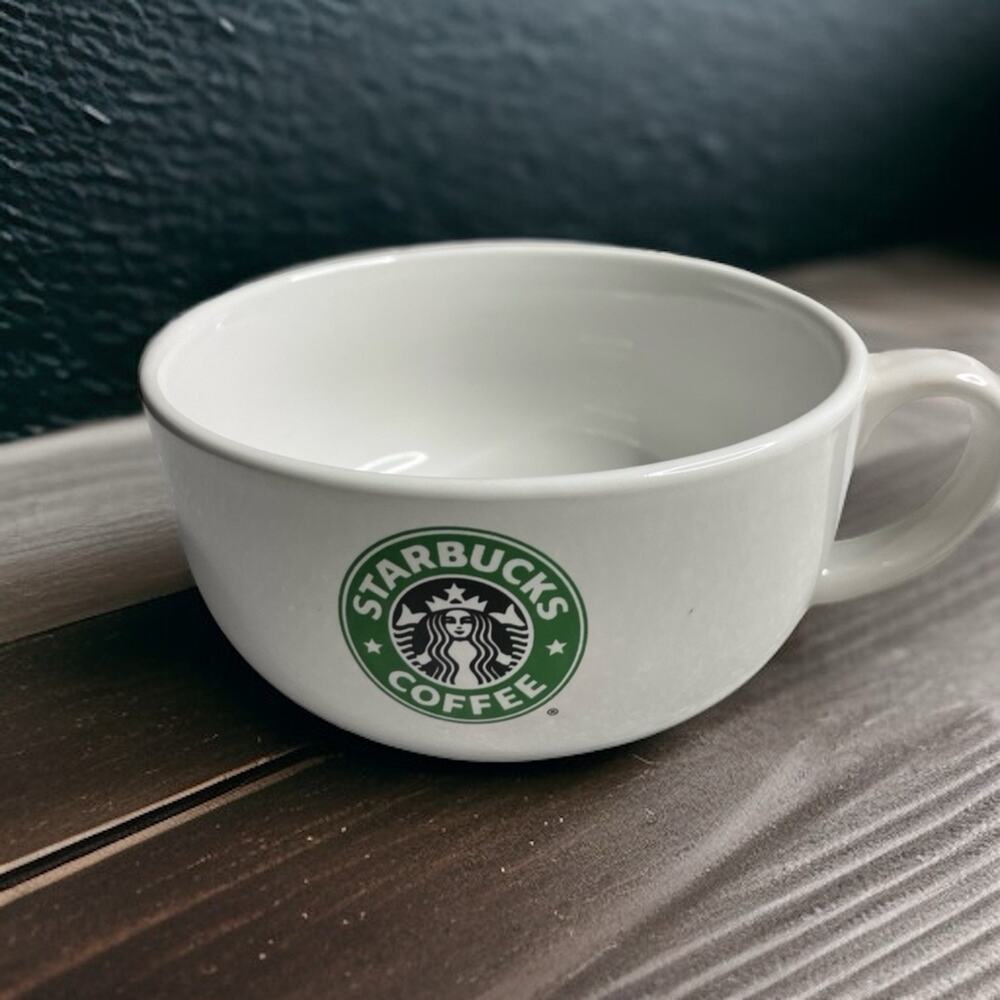 Starbucks Coffee/Soup Mug- Large 18 Oz-2 Sided Mermaid LOGO-2008